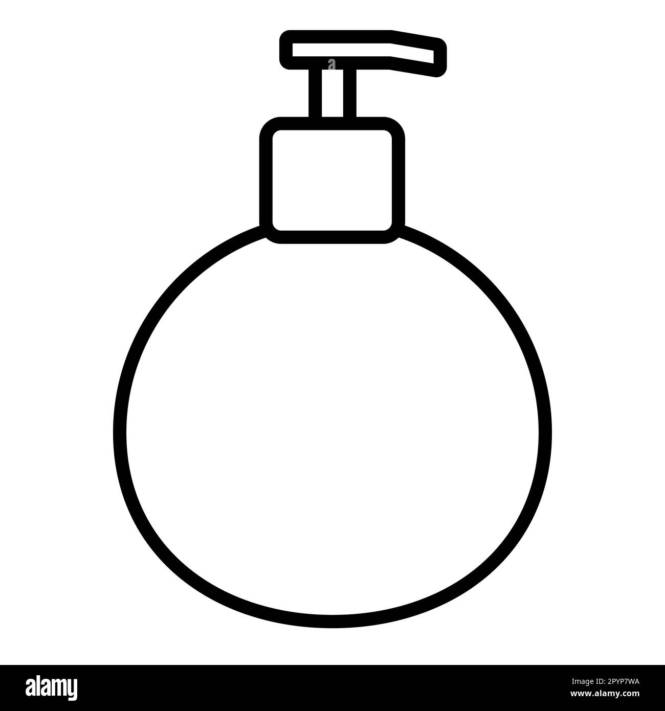 hygienic clean antibacterial liquid soap in a dispenser jar. Vector