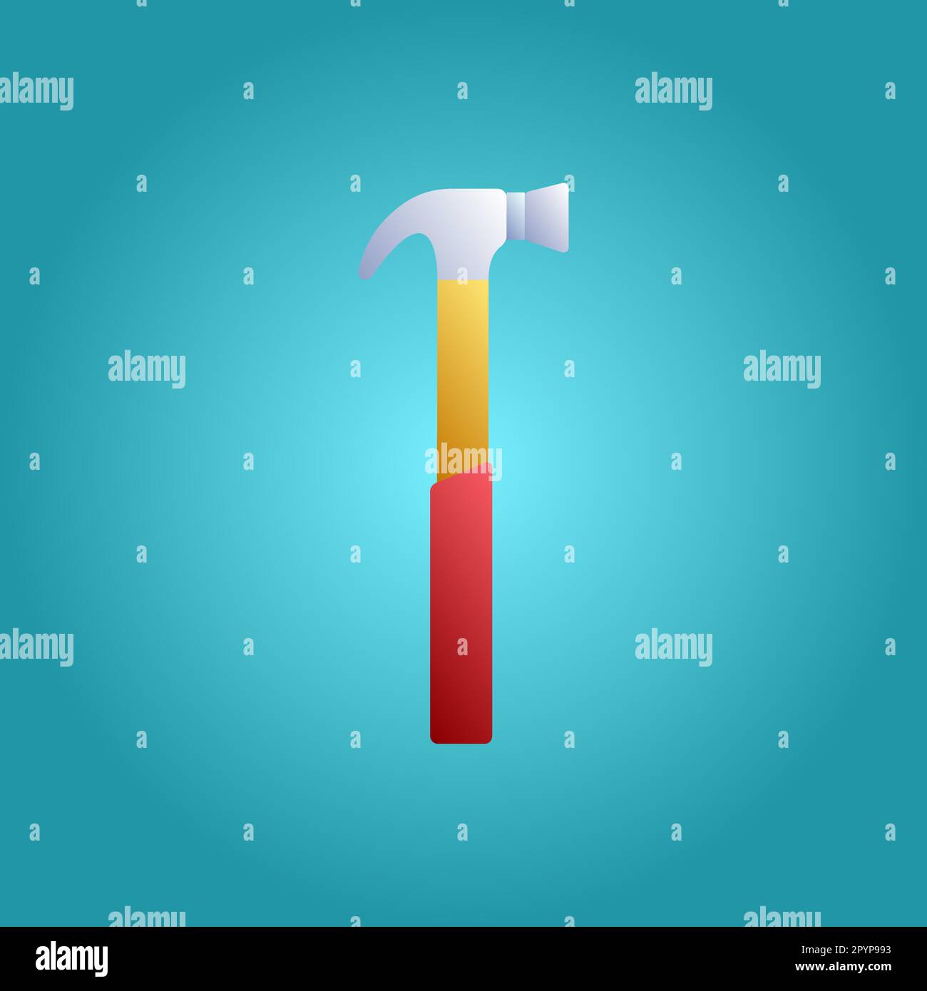 Tool for repair and construction manual hammer for hammering nails on a