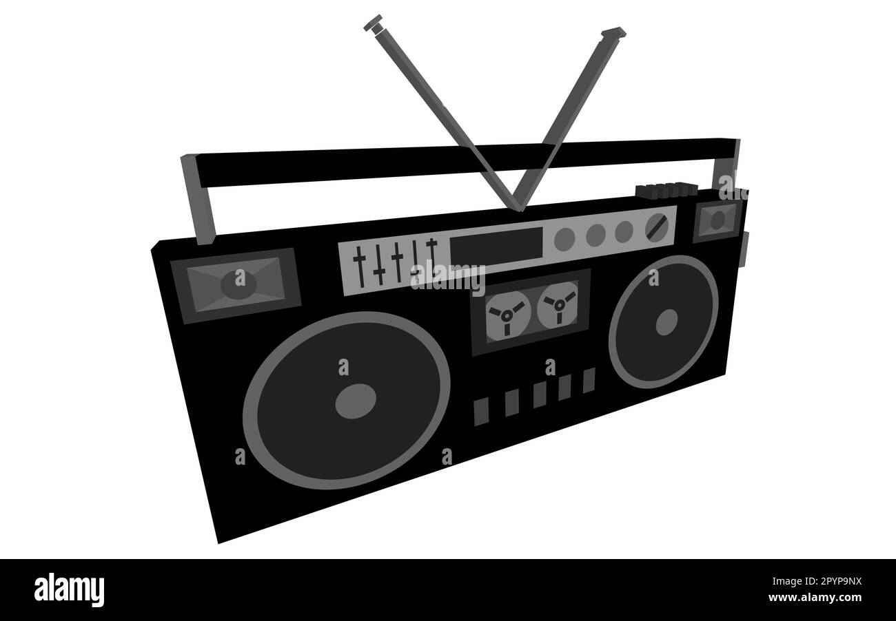 Black and white 3d, volumetric, musical, retro, hipster, antique, old