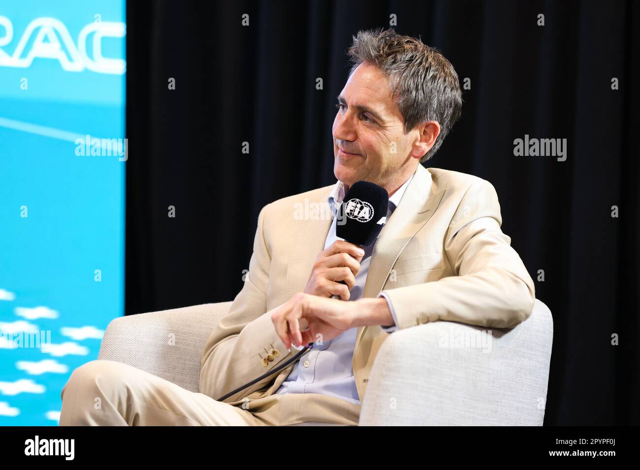 Miami, USA. 04th May, 2023. Tom Clarkson (GBR) Journalist in the FIA ...