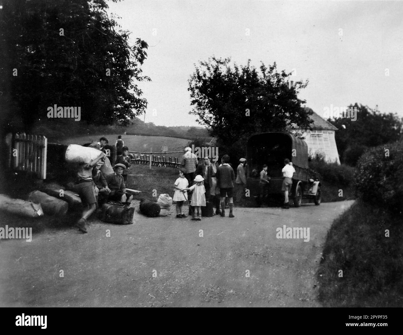 Van de camping Black and White Stock Photos & Images - Alamy