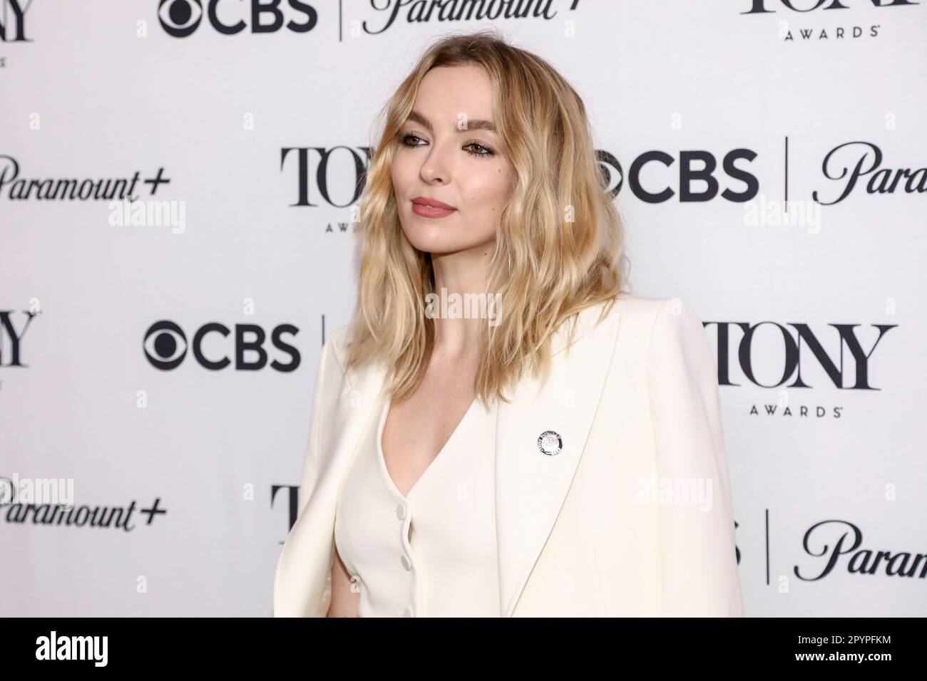 Actor Jodie Comer poses during the 76th annual Tony Awards Meet the