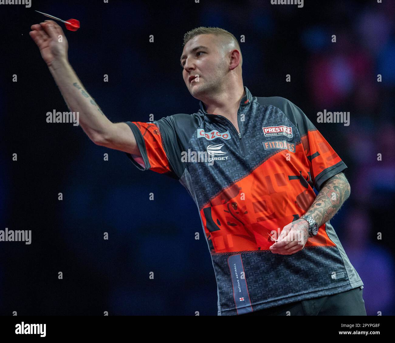 AO Arena, Manchester, UK. 4th May, 2023. 2023 PDC Cazoo Premier League