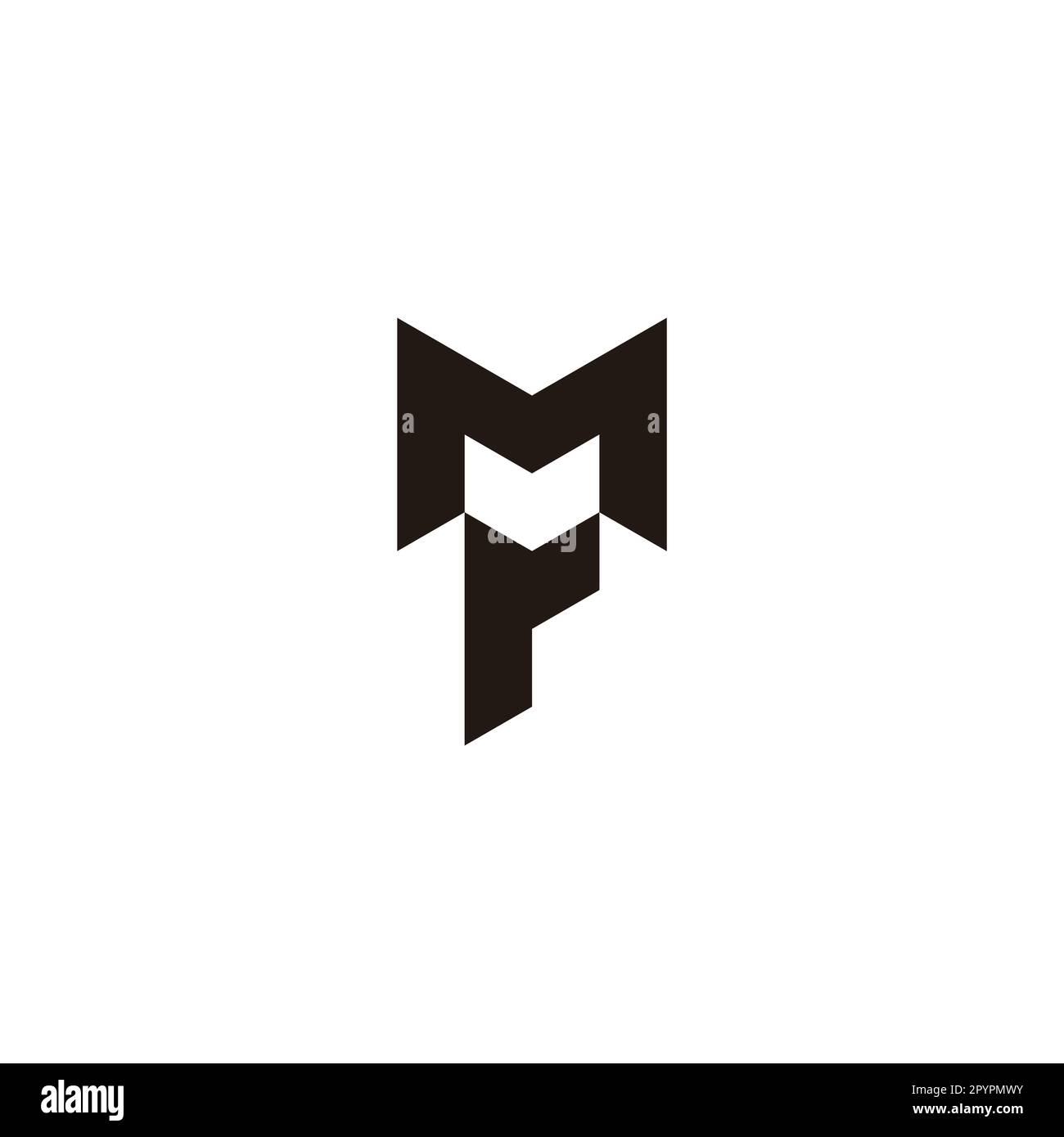 Letter M, v and r geometric symbol simple logo vector Stock Vector