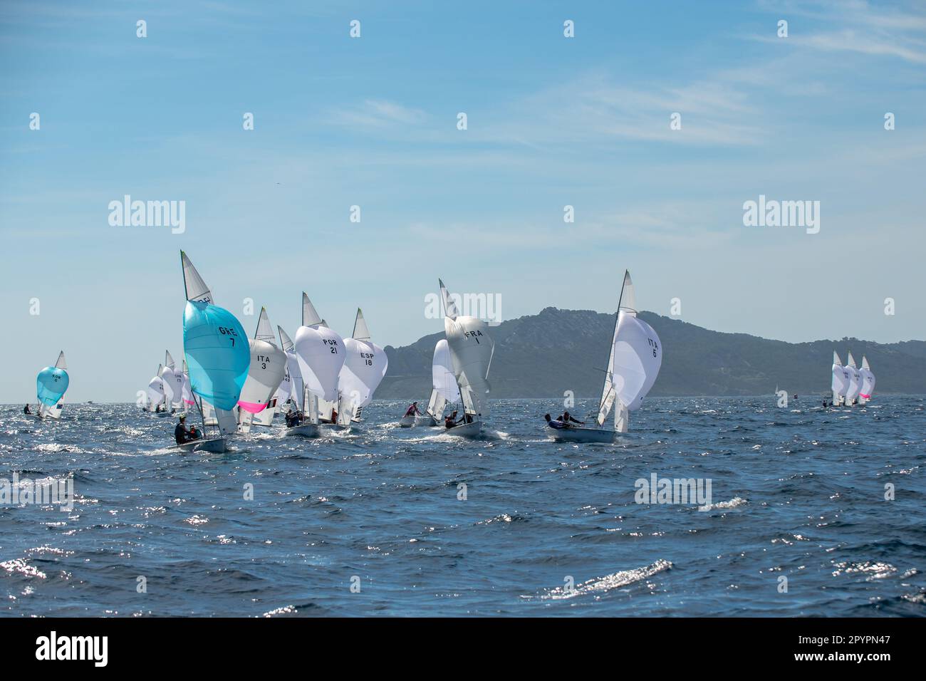 General view of the teams in action in category 470 during day 4 of the