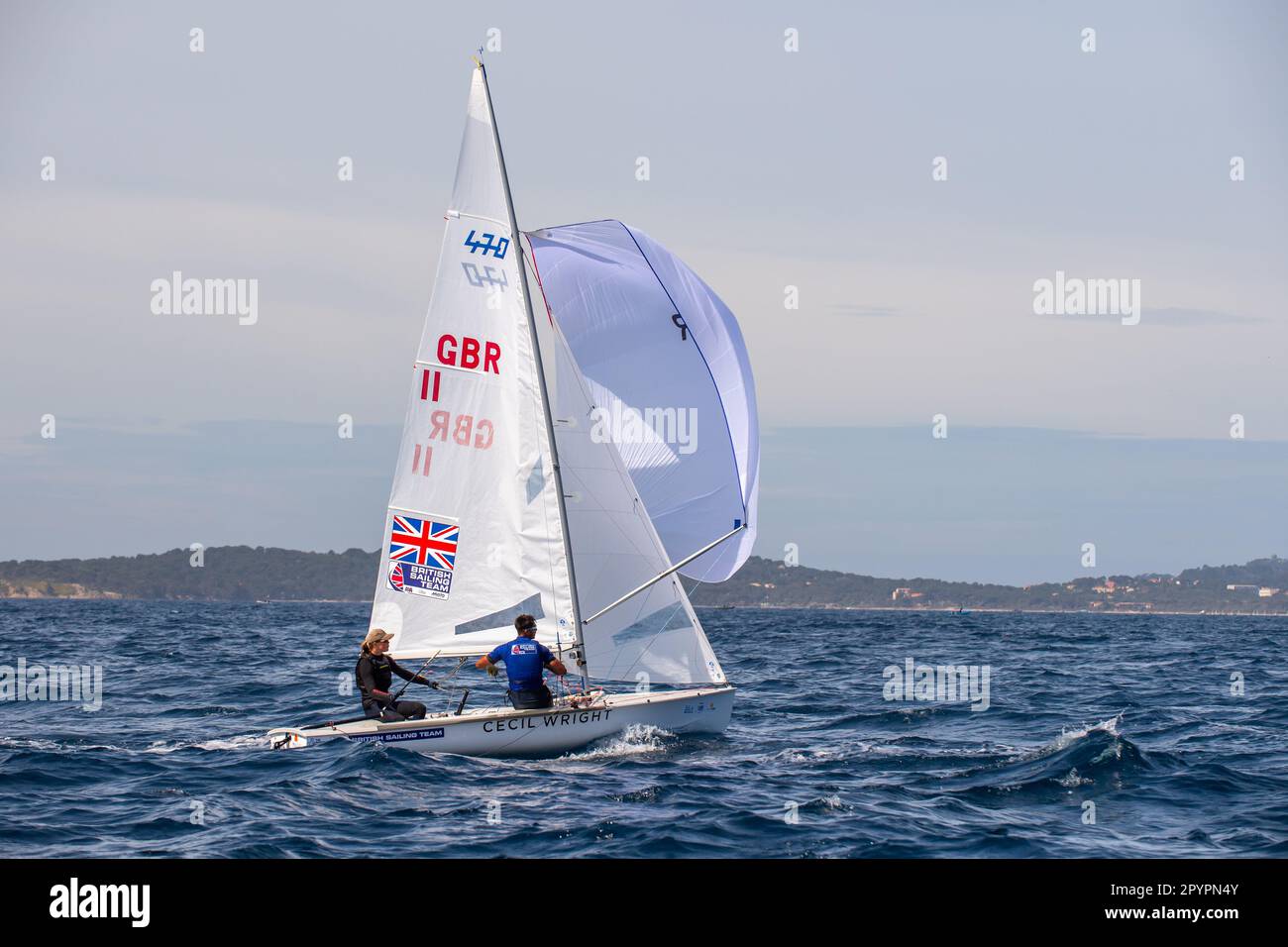 British team (Vita Heathcote and Ryan Orr) seen in action in category