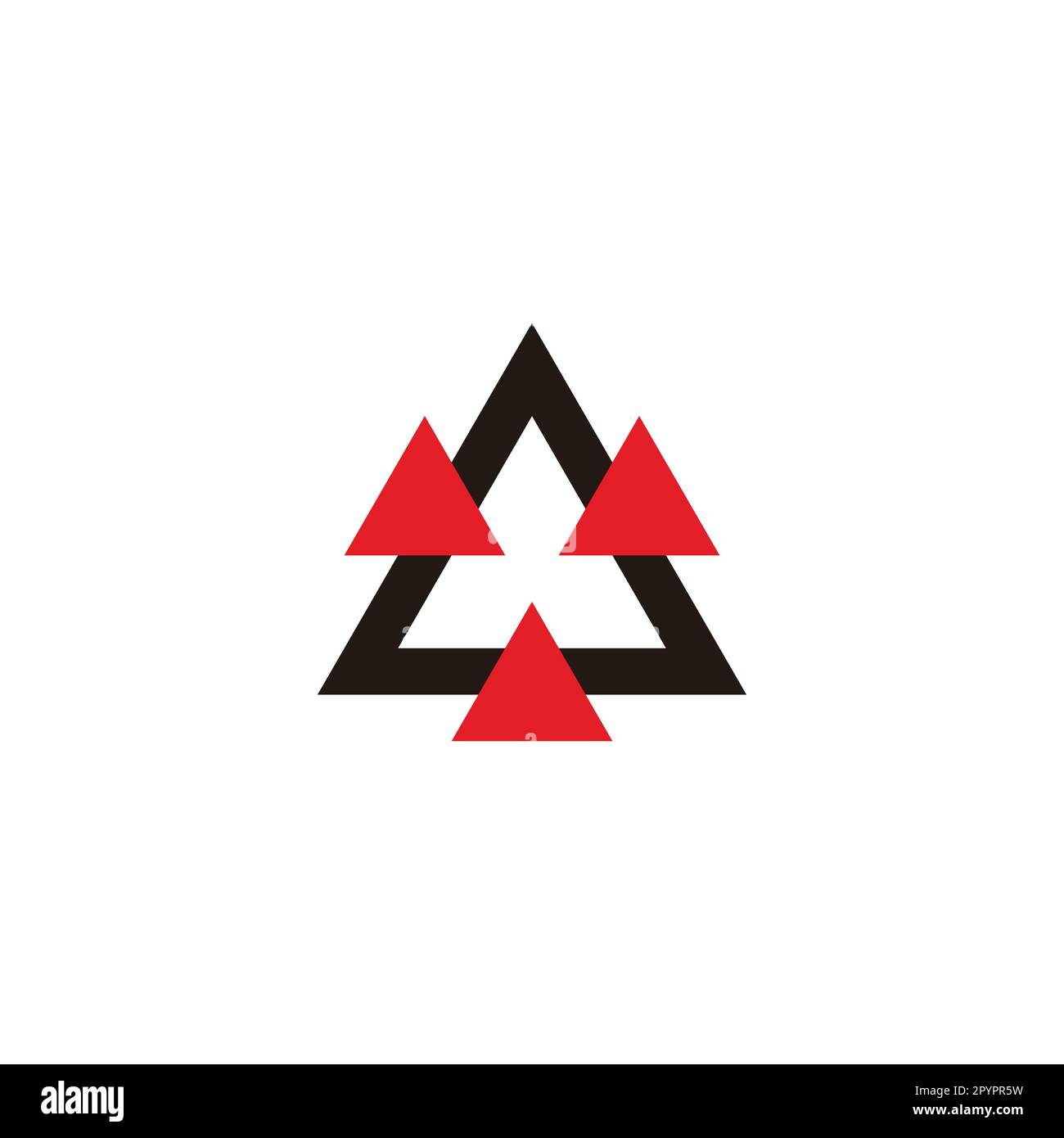 Target locked, triangle geometric symbol simple logo vector Stock Vector Image & Art Alamy