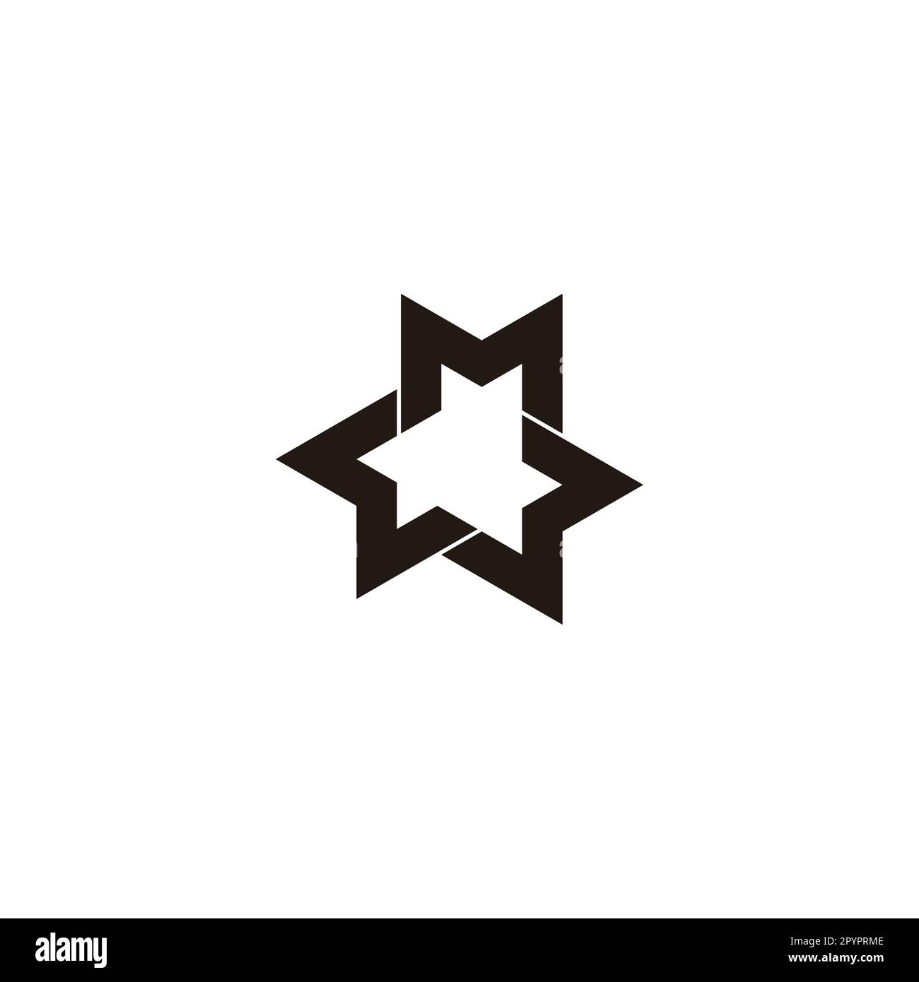 Three letter M, rounded geometric symbol simple logo vector Stock Vector