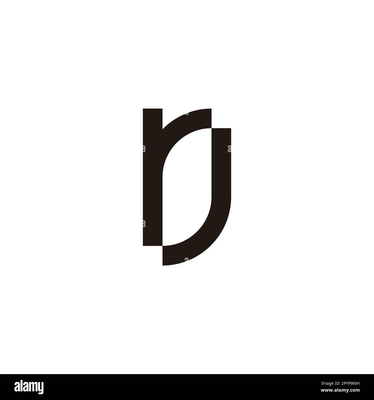 Rj with green leaf Stock Vector Images - Alamy