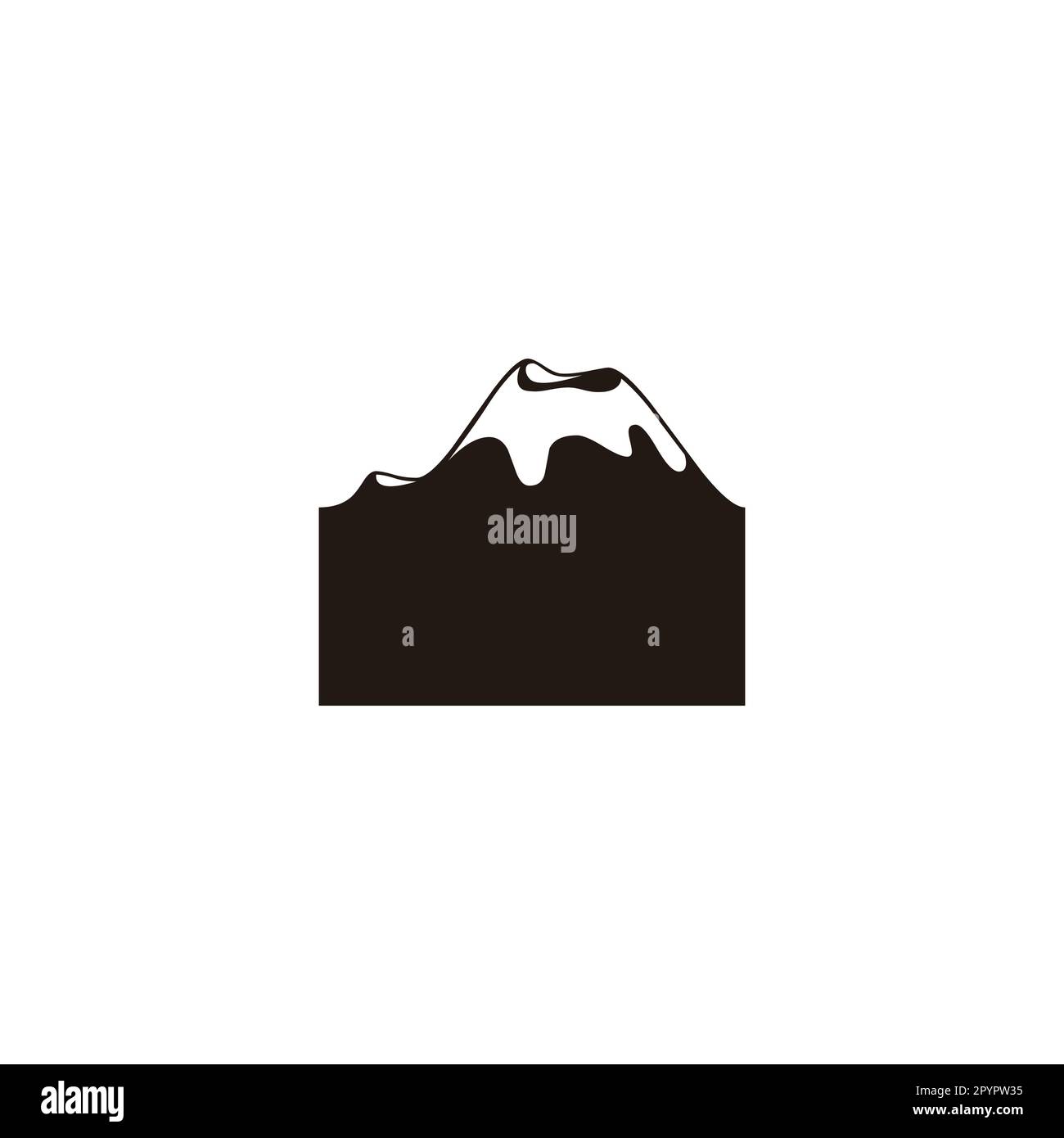 Mountain, illustration geometric symbol simple logo vector Stock Vector