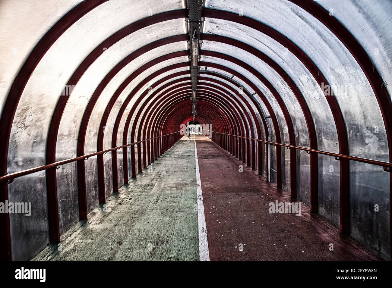 exhibition centre tunnel Glasgow Scotland Stock Photo Alamy