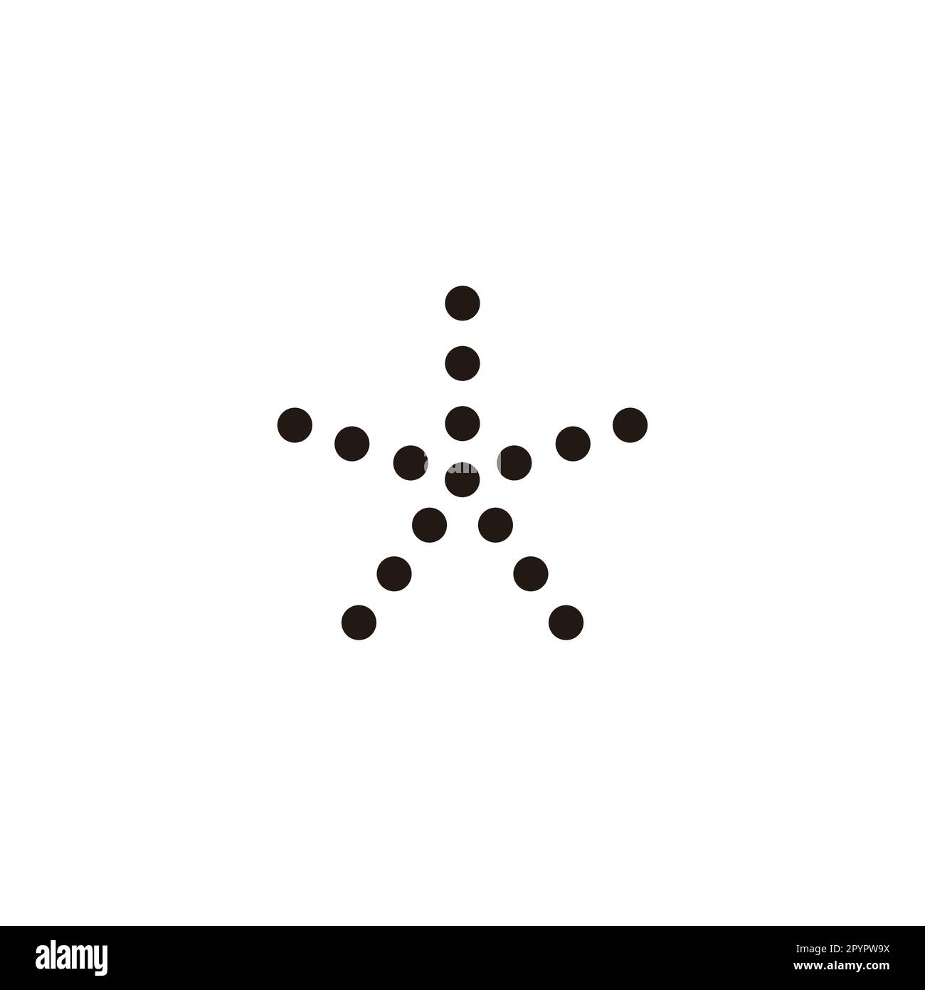 Circles, star symbol simple logo vector Stock Vector