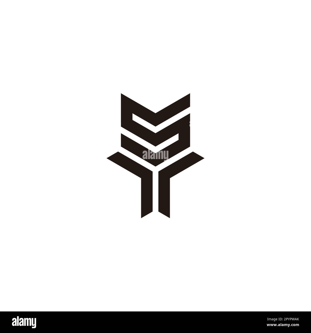 Letter S and Y unique geometric symbol simple logo vector Stock Vector Image & Art Alamy