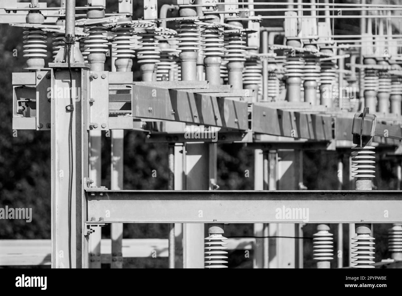 Electrical substations Black and White Stock Photos & Images Alamy