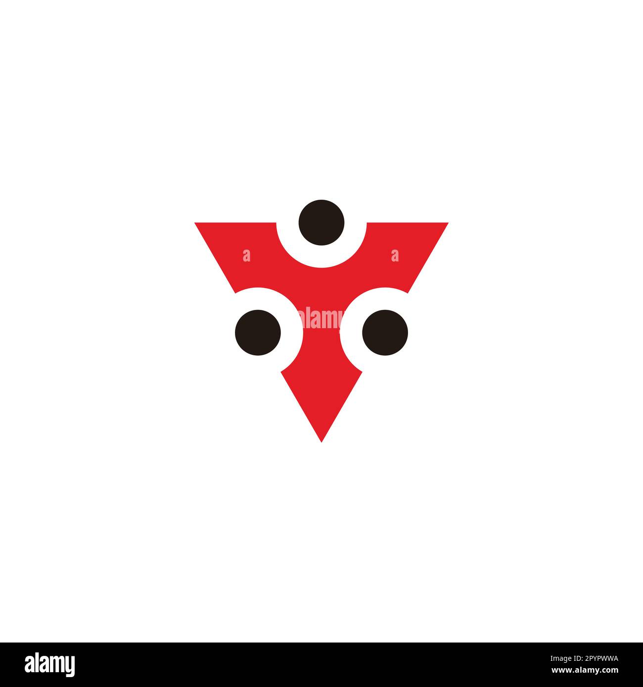 Letter Y pointers, arrows geometric symbol simple logo vector Stock Vector