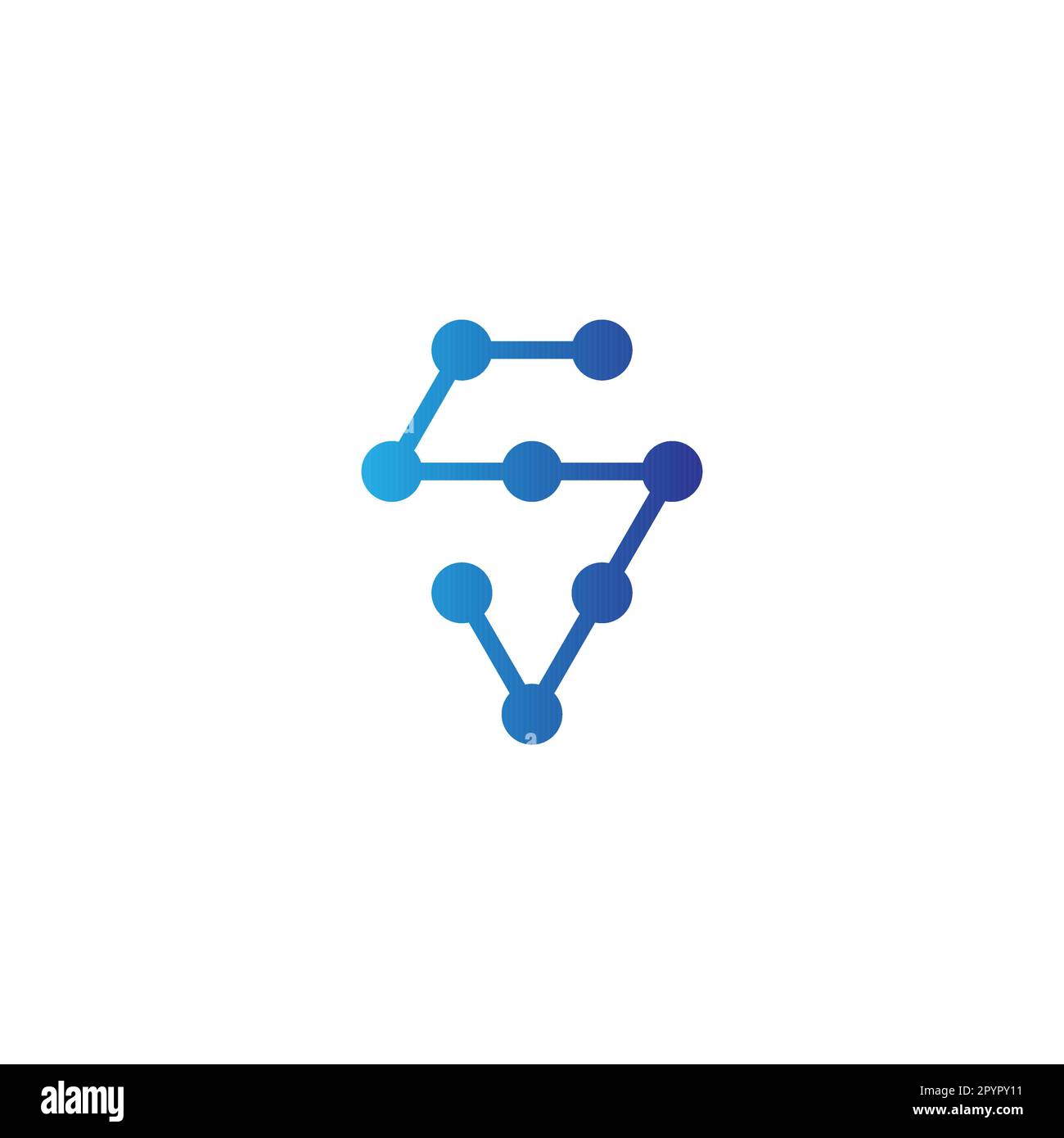 Letter S diamond, molecules geometric symbol simple logo vector Stock Vector