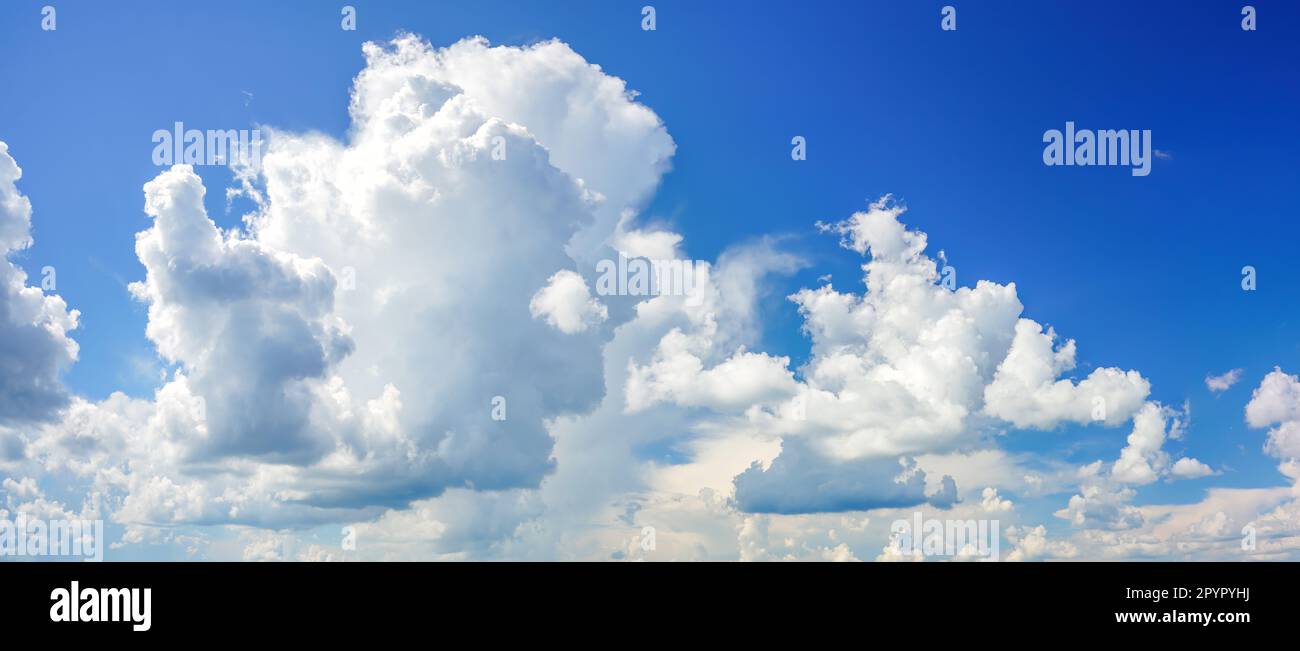 Panorama of dramatic sky background Stock Photo - Alamy
