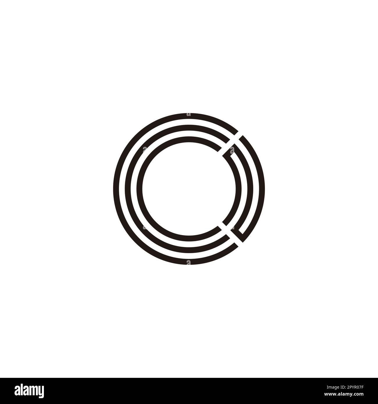 letter-c-and-n-lines-circle-geometric-symbol-simple-logo-vector-stock-vector-image-art-alamy