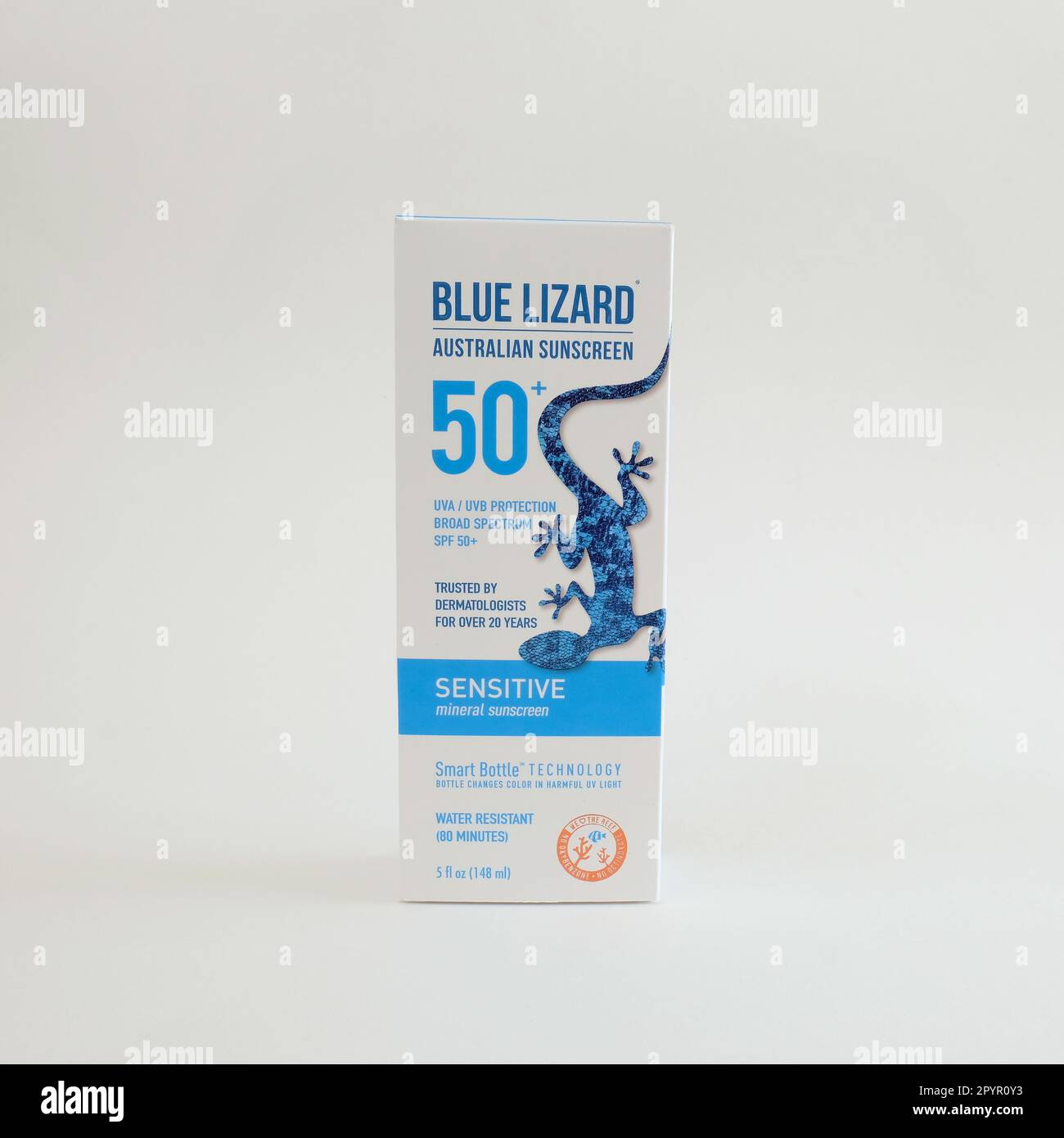 Mineralbased reeffriendly Blue Lizard Australian Sunscreen made