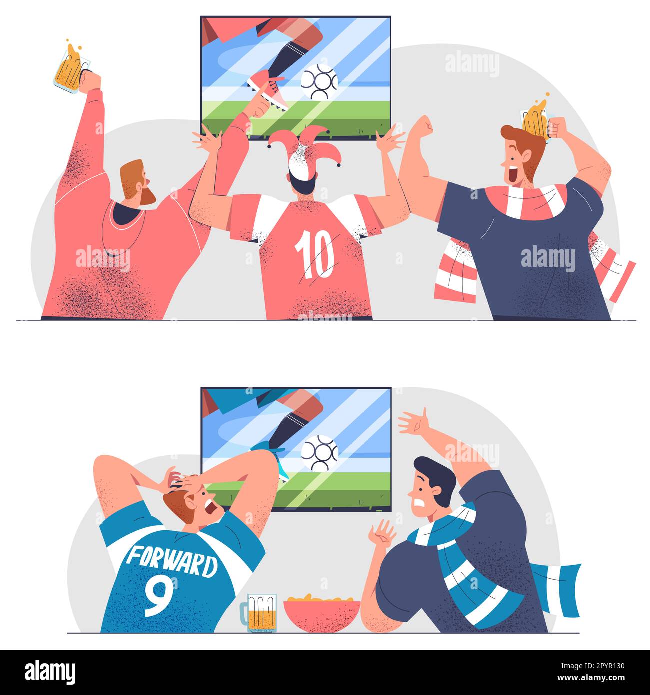 Football fans set Stock Vector Image & Art Alamy