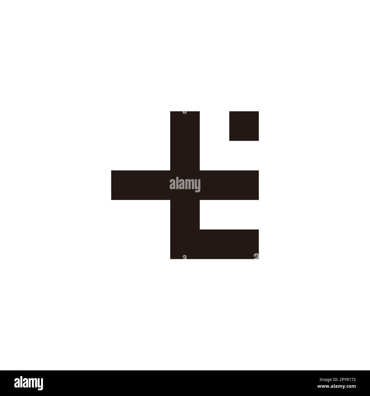 Letter t and E dot geometric symbol simple logo vector Stock Vector Image & Art Alamy