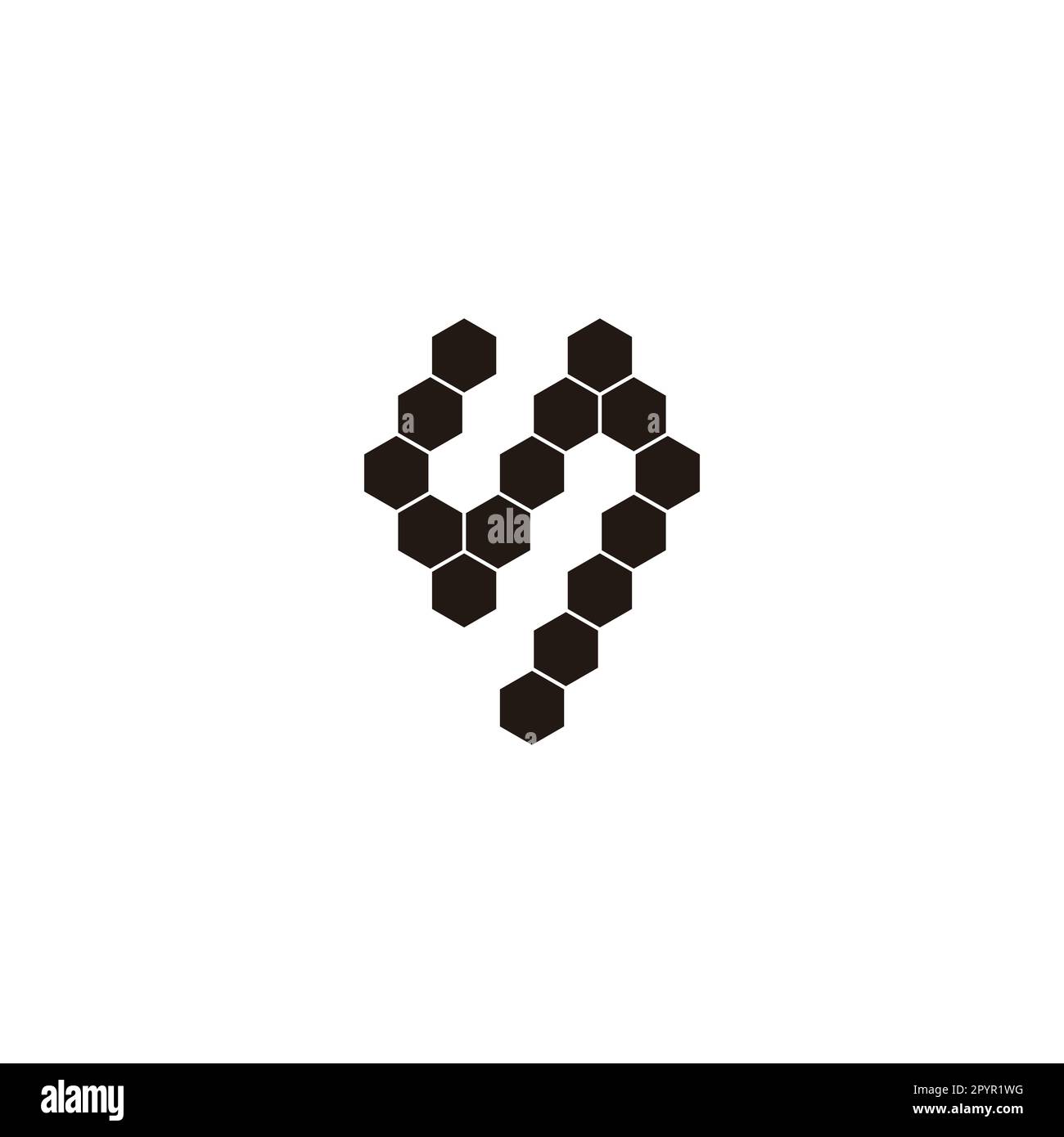 Letter s hexagons, diamond geometric symbol simple logo vector Stock Vector