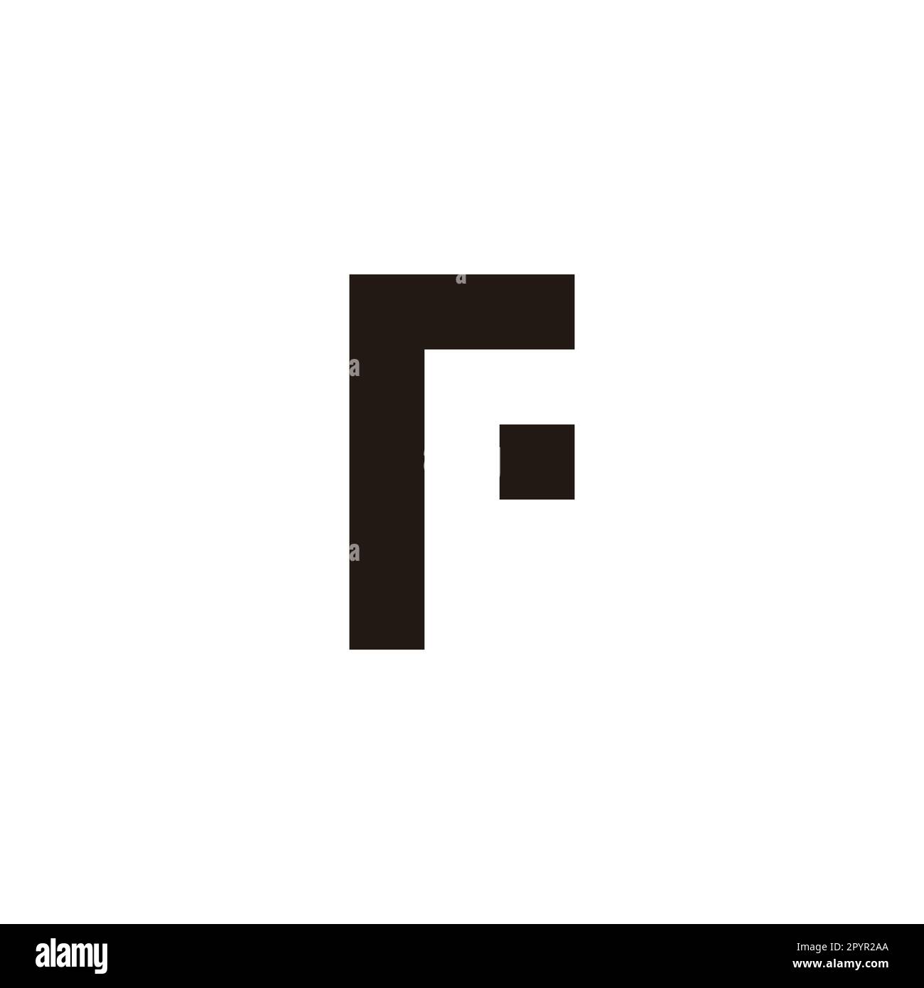 Letter RF Fr R F Point Geometric Symbol Simple Logo Vector Stock Vector 