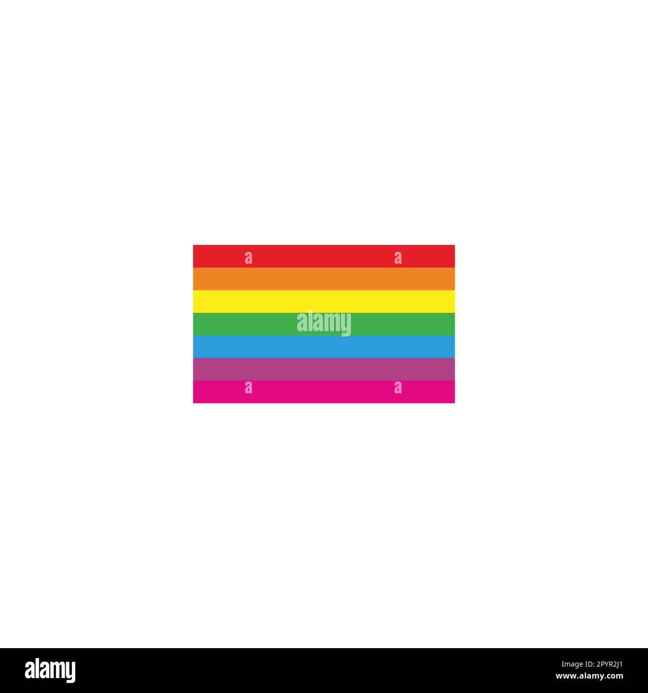 Flag, rainbow, colorful geometric symbol simple logo vector Stock Vector