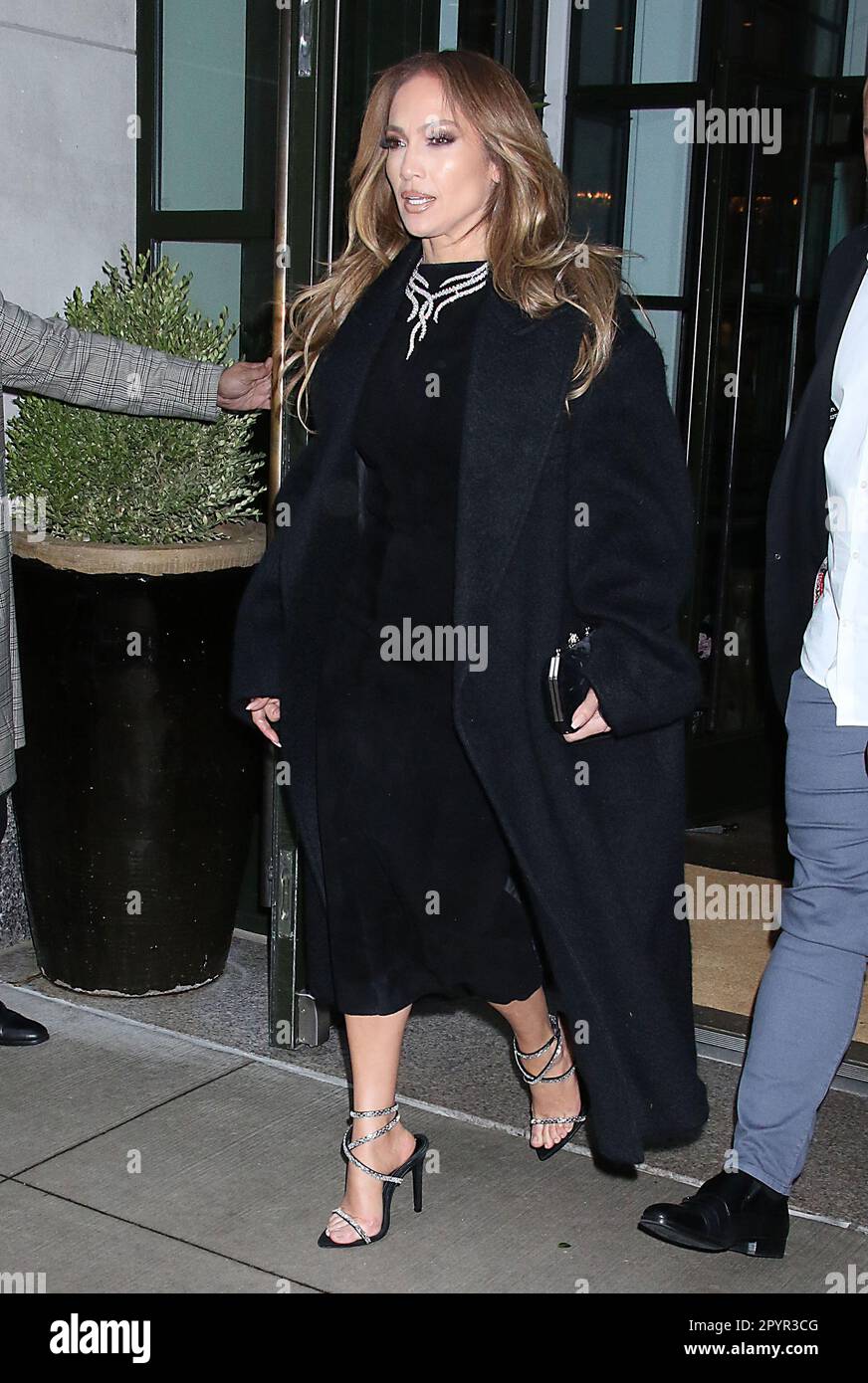 New York, NY, USA. 4th May, 2023. Jennifer Lopez seen leaving her hotel