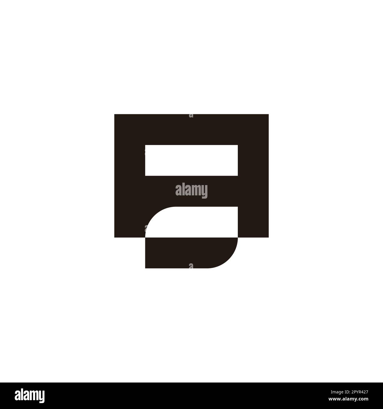 Letter A leaf, outline geometric symbol simple logo vector Stock Vector ...