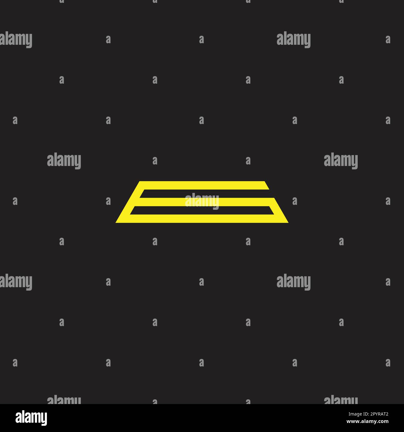 Number 6 gold geometric symbol simple logo vector Stock Vector