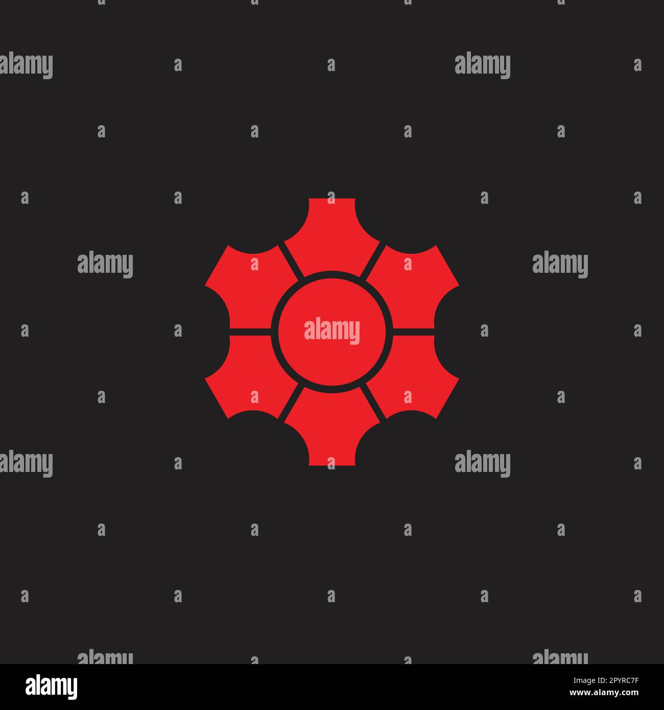 Technology, icon, button geometric symbol simple logo vector Stock ...