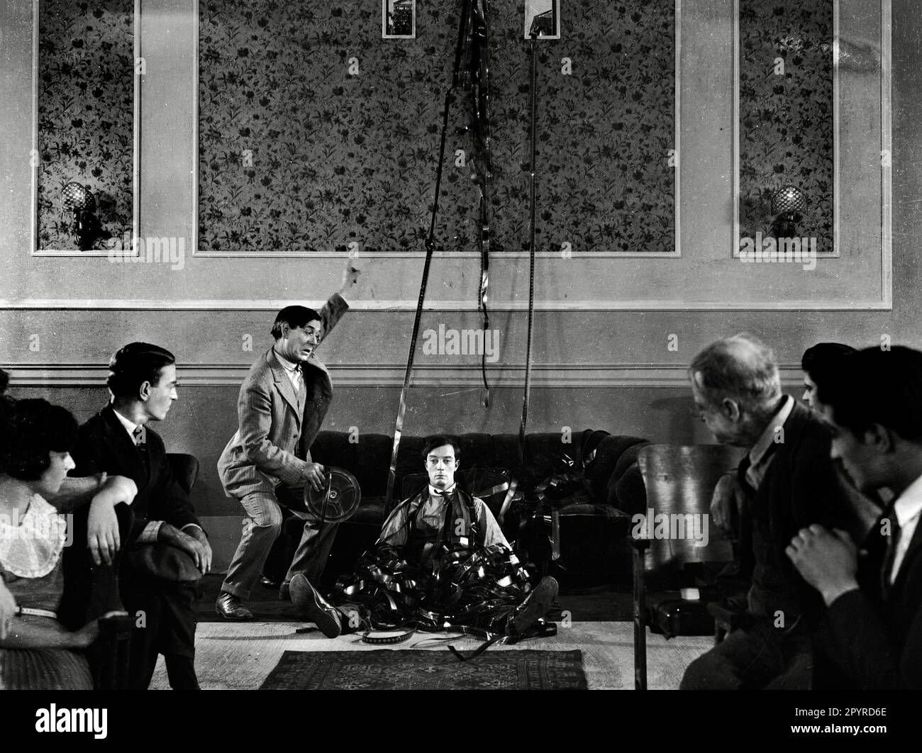 Buster Keaton, "Sherlock Jr." (1924) MGM. File Reference 34408487THA Stock Photo Alamy