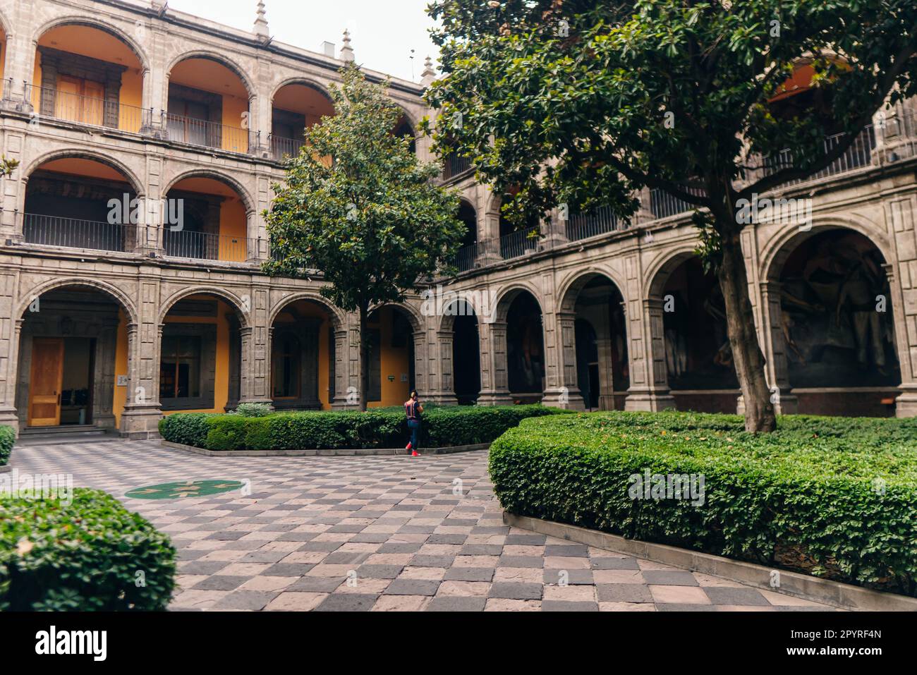 CDMX Mexico City 2023 MAY. Old Custom Ex Antigua Aduana, Antiguo colegio de San Ildefonso. High quality photo Stock Photo