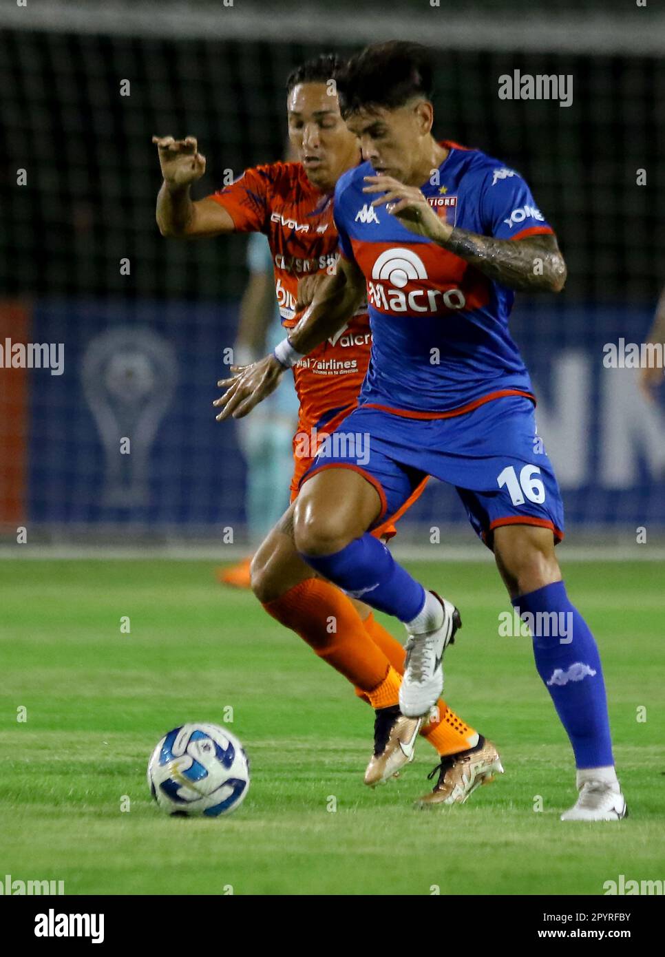 Valencia, Carabobo, Venezuela. 3rd May, 2023. May 03, 2023. Mach a group  stage match of the Copa Sudamericana, betwen Academia Puerto Cabello  (Venezuela) and Tigre from Argentina, played at the Misael Delgado, image size:966x1390