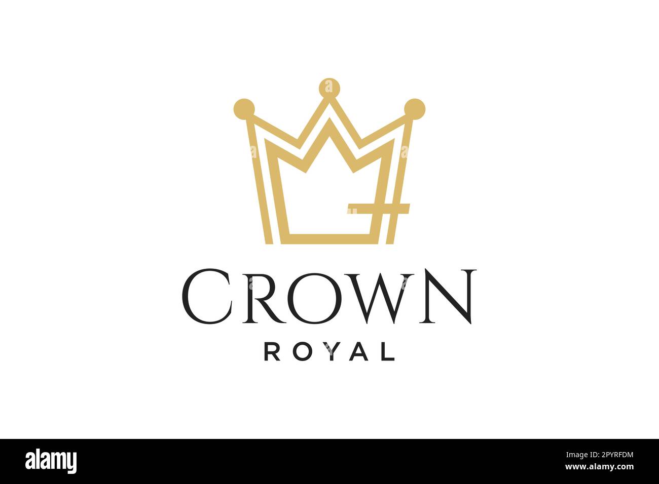 initial logo letter Q with crown vector symbol illustration Stock ...