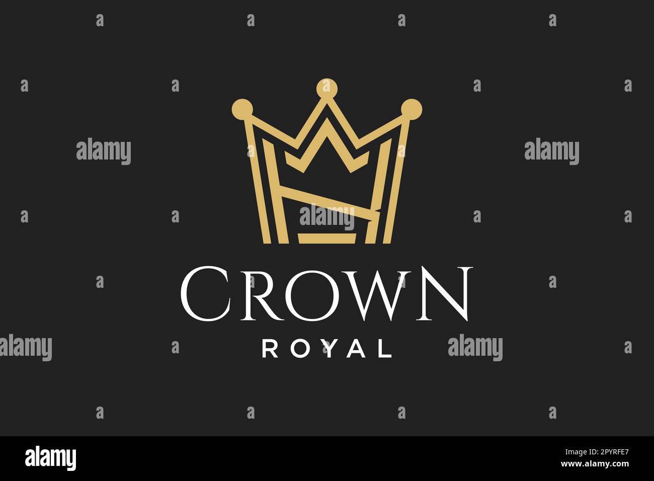 initial logo letter K with crown vector symbol illustration Stock ...