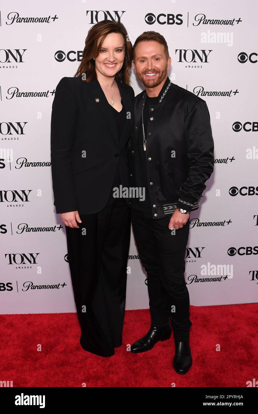 New York, USA. 04th May, 2023. Brandy Clark, Shane McAnally walking the