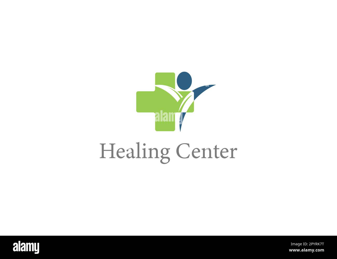 healing center vector logo design template Stock Vector