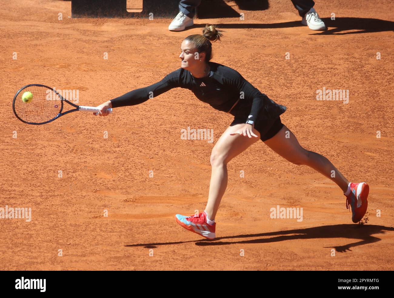 Madrid, Spain. 04th May, 2023. María Sákkari of Grece during the Mutua  Madrid Open 2023, ATP Masters 1000 tennis tournament on May 4, 2023 at Caja  Magica in Madrid, Spain. Photo by