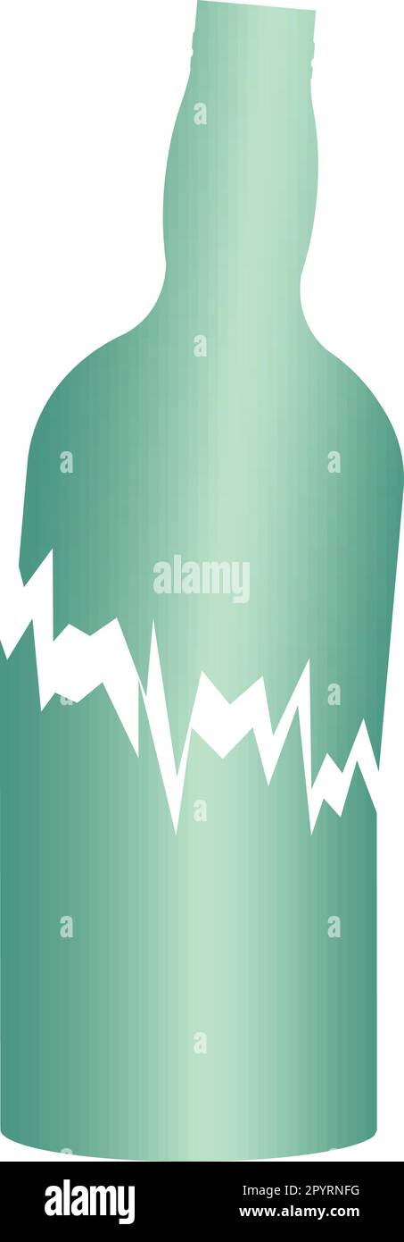 Broken Bottle Icon Stock Vector