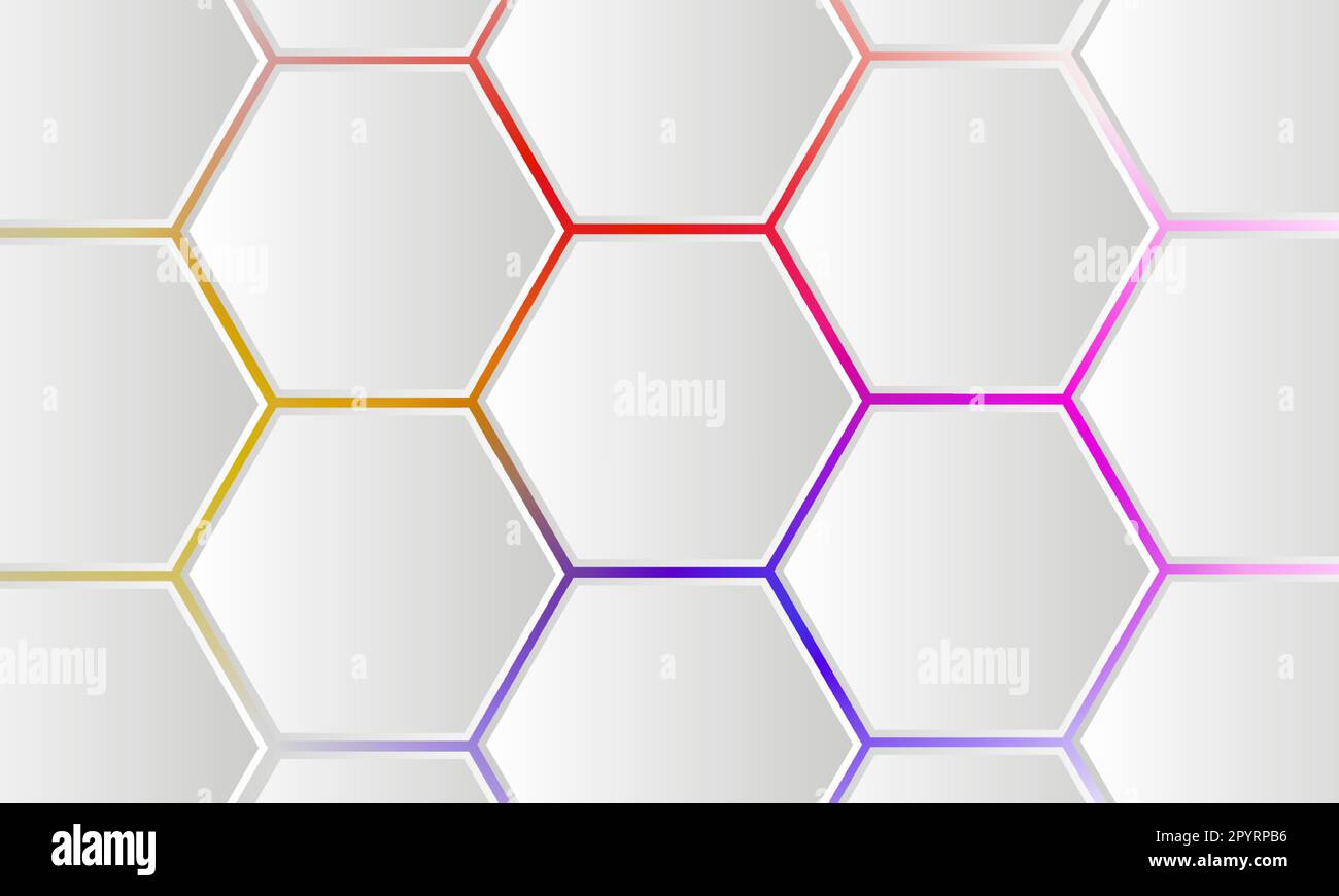Hexagon Vector Abstract Technology Background Stock Illustration
