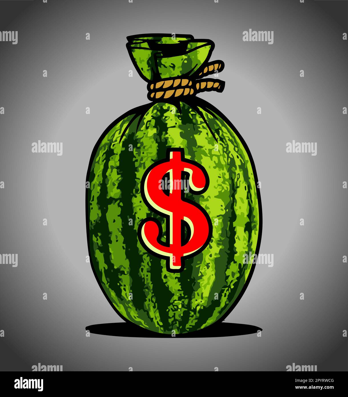 watermelon fruit vector template Stock Vector