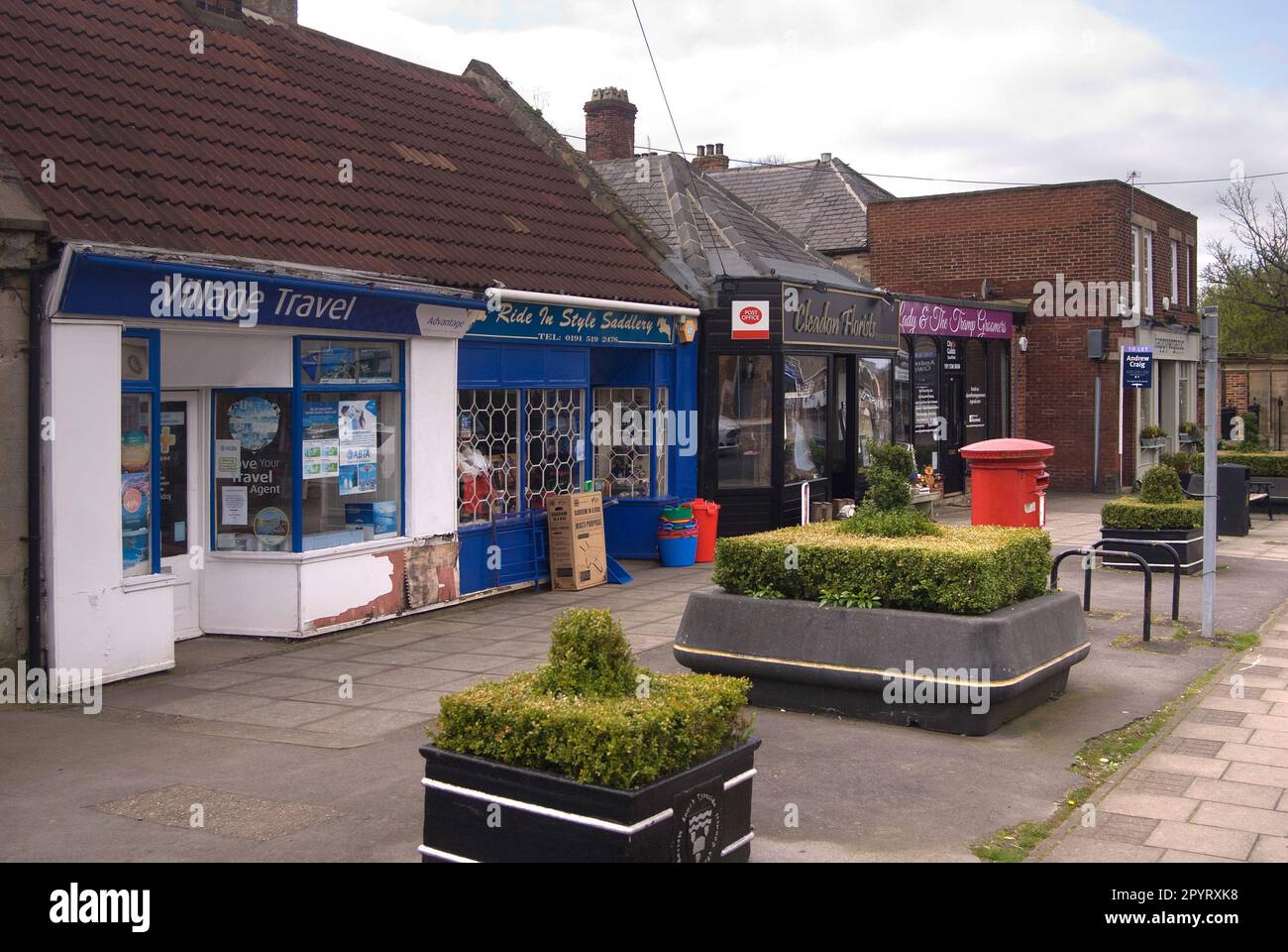 Shops on Boldon Lane, Cleadon, South Tyneside Stock Photo Alamy