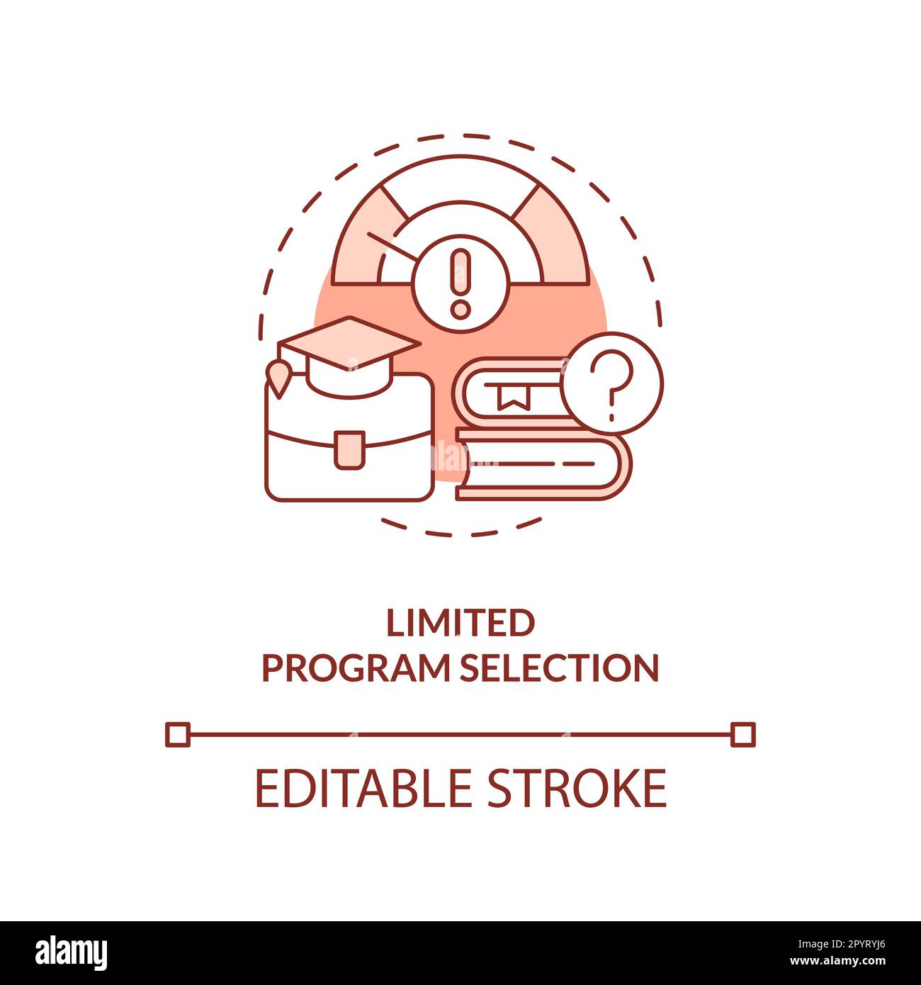 Limited program selection red concept icon Stock Vector Image & Art - Alamy