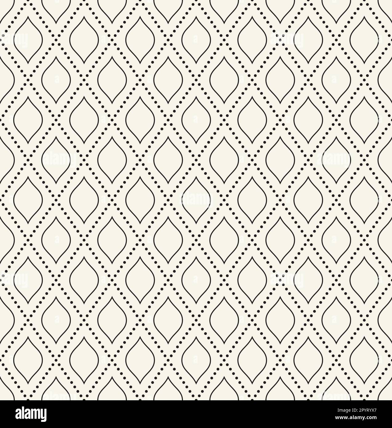 Botted Vector Pattern Geometric beige and black dotted vector pattern. Seamless abstract ...