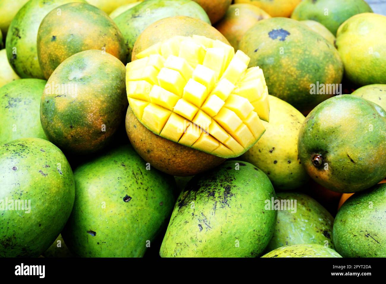 mango fruit texture as nice exotic fruit background Stock Photo - Alamy