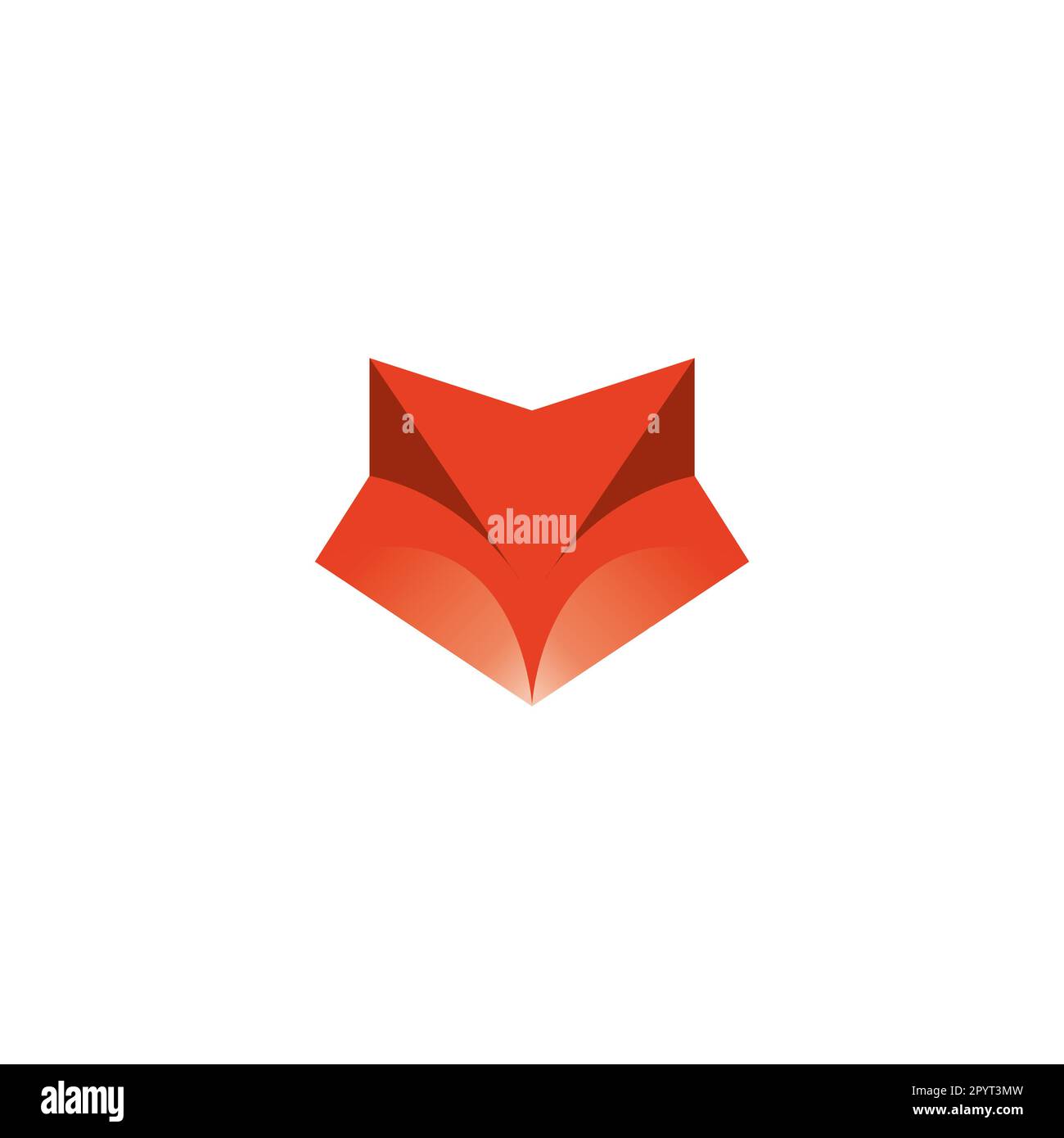 Fox Head Abstract Logo Design. Fox Vector Illustration Stock Vector
