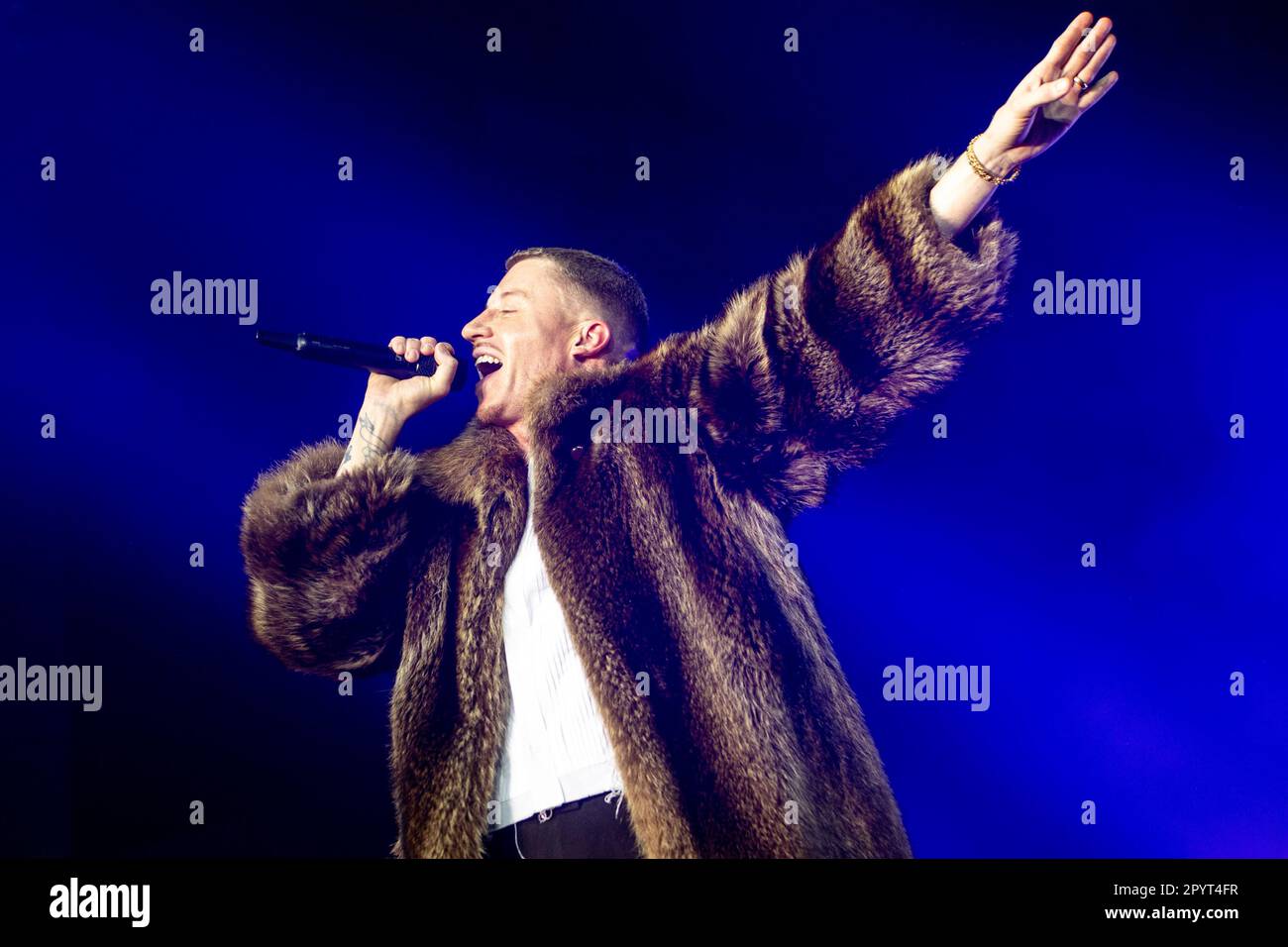 Macklemore in concert Stock Photo Alamy