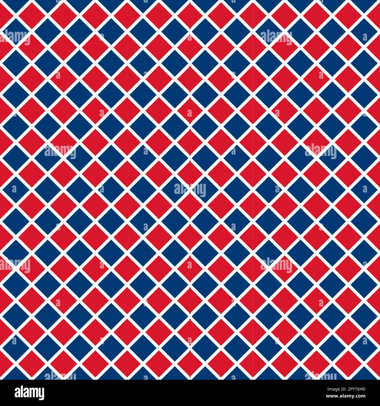 Red Blue Diamond Pattern. Argyle Style Geometric Pattern background Stock Vector